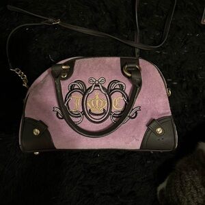 Juicy Couture Purple and Brown Satchel